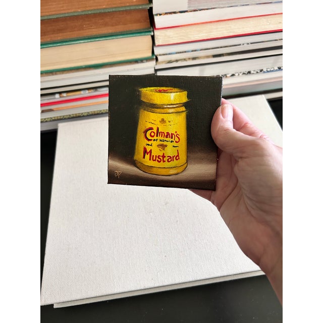Contemporary Original Colman’s Mustard Still Life Painting by Jane Palmer For Sale - Image 3 of 6