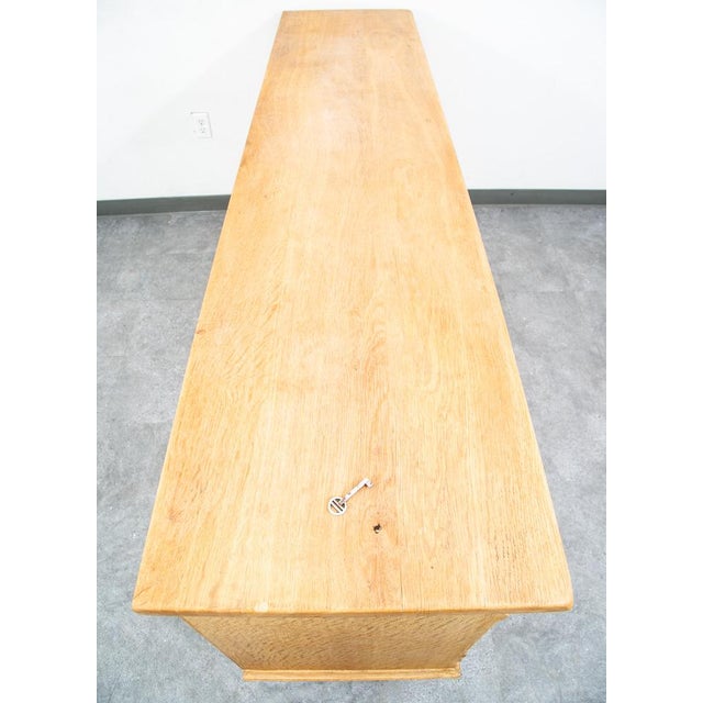Mid-Century Modern Mid Century Danish Modern Cabinet Credenza 3 Drawer Henning Kjernulf White Oak, Attributed For Sale - Image 3 of 12