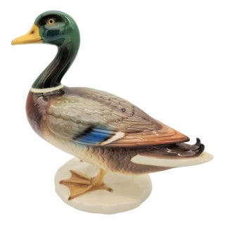 Large Vintage Duck in Porcelain from Göbel, 1970s For Sale