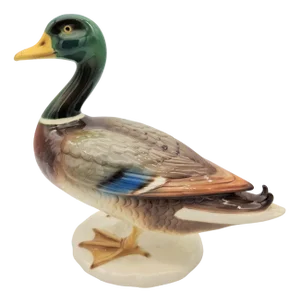 Large Vintage Duck in Porcelain from Göbel, 1970s