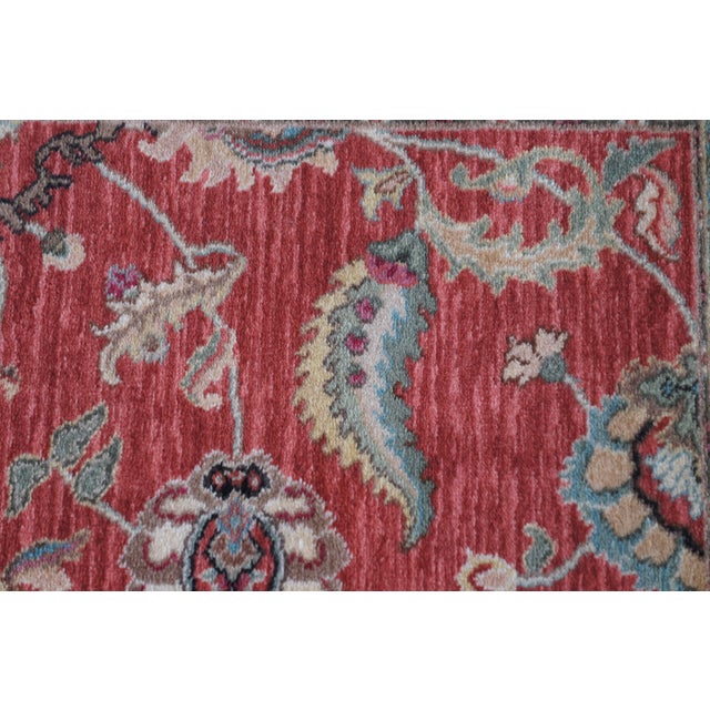 Textile Karastan Ashara 100% Wool Red Agra Acanthus Palmette 549 Area Rug Carpet 6' X 9' For Sale - Image 7 of 14
