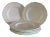 Vintage Milk Glass Grape Design Salad Plates- Set of 6 For Sale