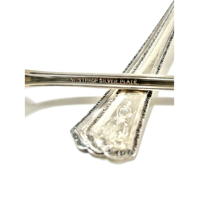 Silver Vintage Silverplate Long Handle Iced Tea Spoons – Set of 13 For Sale - Image 8 of 10