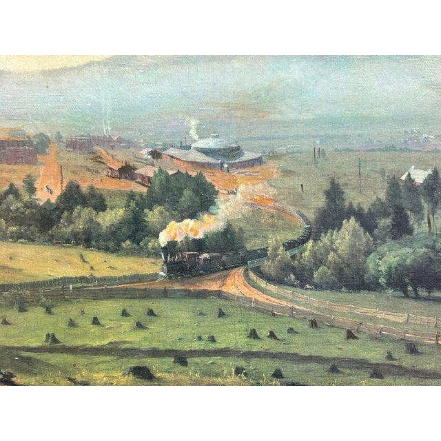 Mid/Late 19th C. Original Oil on Canvas - European / British Landscape Scene For Sale - Image 12 of 12