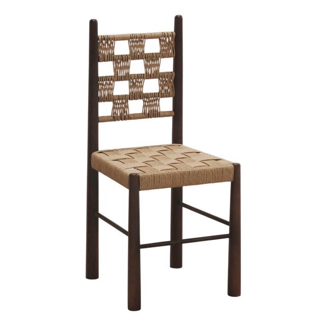 Check Chair in Stained Ash Wood and Danish Cord Weave by Szymon Keller For Sale