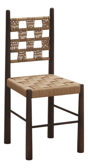 Check Chair in Stained Ash Wood and Danish Cord Weave by Szymon Keller