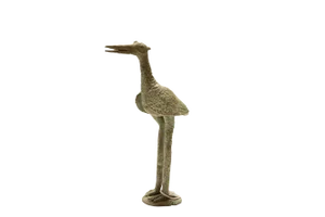 Vintage AfricanOxidized Bronze Stork