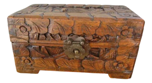 Chinese Wooden Box, Late 19th Century