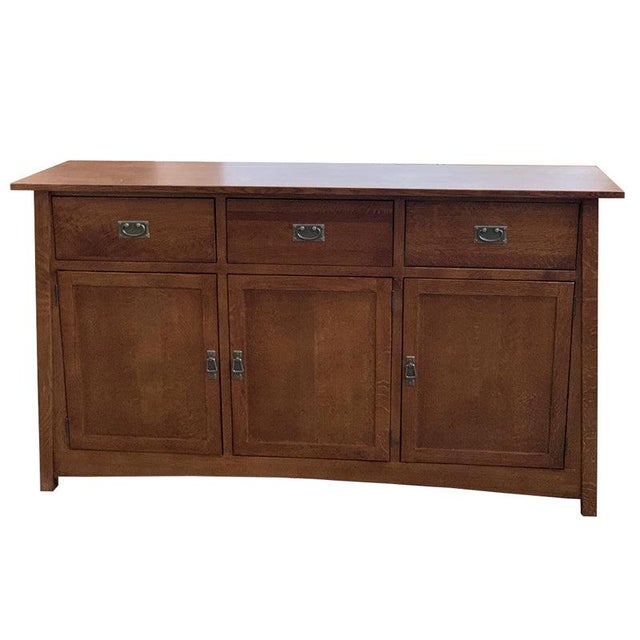Mission Mission 3 Door & 3 Drawer Sideboard - 70" For Sale - Image 3 of 10
