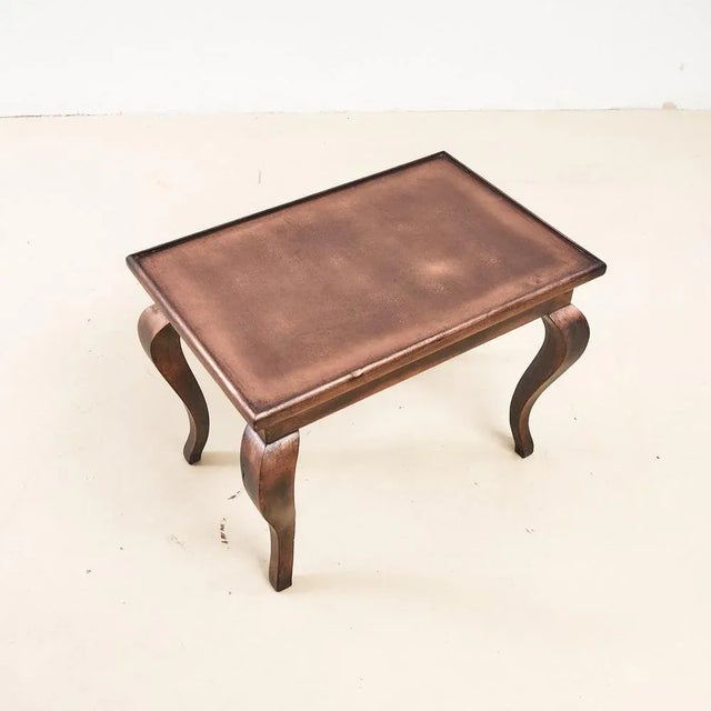 Table with Metallic Copper Effect For Sale - Image 3 of 5