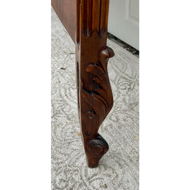 Antique French Carved & Shaped Walnut Full Size Headboard For Sale - Image 13 of 14