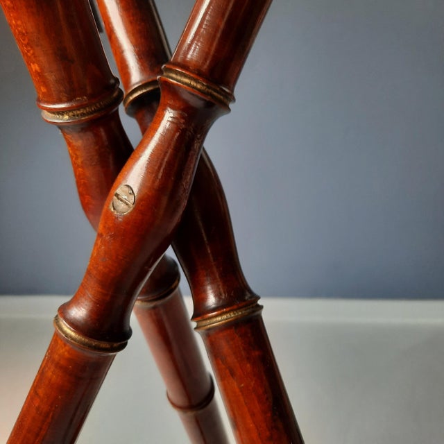 French Faux Bamboo Plant Stand, 1900s For Sale - Image 5 of 8