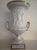 Mid-Century Modern Vintage Sandizell Hoffner White & Gold Large Urn with Cherubs German For Sale - Image 3 of 6
