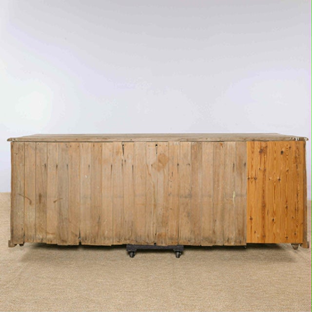 Antique English Painted Pine Sideboard | Circa 1870 For Sale In Orlando - Image 6 of 16