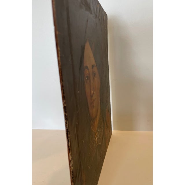 Late 19th Century Original Oil Portrait Painting of a Victorian Woman For Sale - Image 9 of 13
