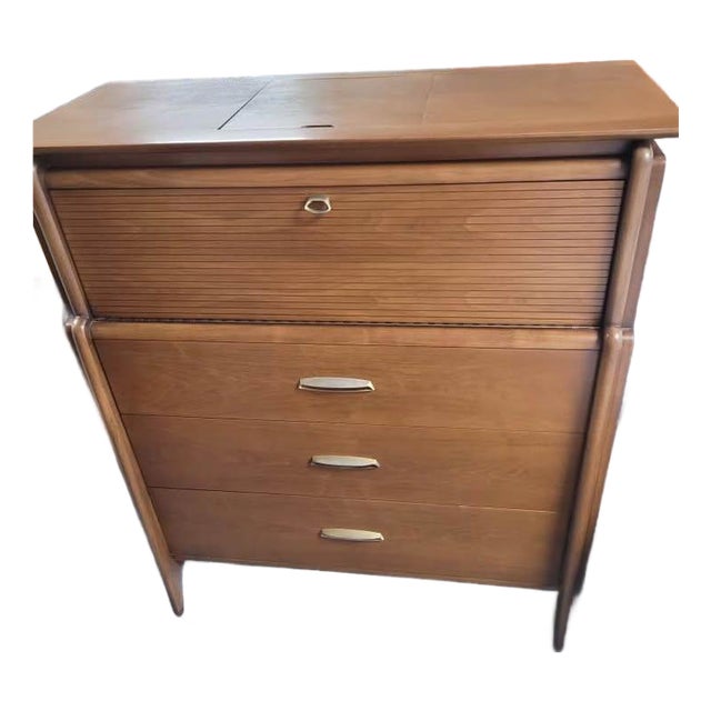 1960s Drexel Projextion Series Highboy Chest For Sale