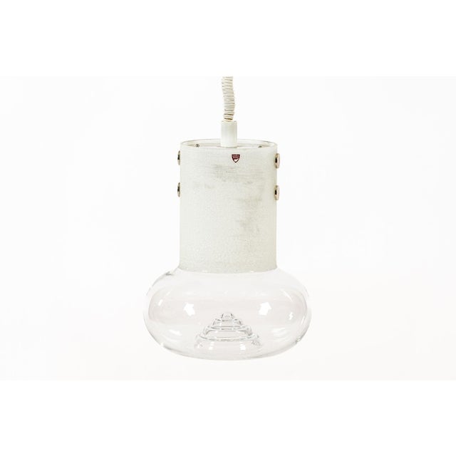 Orrefors Mid Century Swedish Modern Glass Pendant Lamp by Orrefors 1960s For Sale - Image 4 of 14