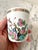 Absolutely gorgeous Lemos, France handpainted porcelain cup with floral tree design. Wonderful for beverages or bath....