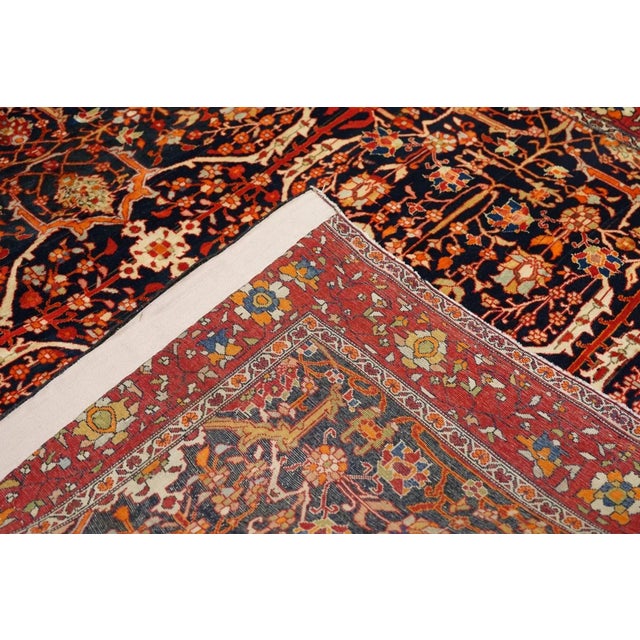 Traditional Antique Farahan Sarouk Rug 4'2'' x 6'7'' For Sale - Image 3 of 11