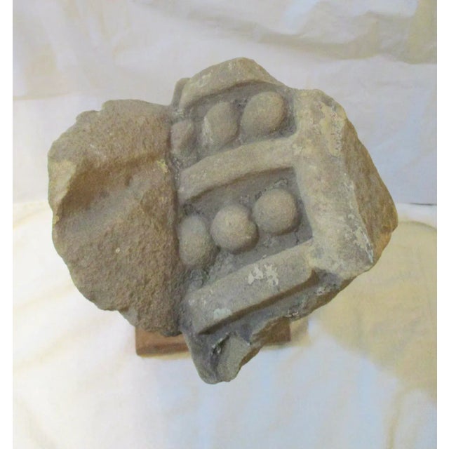 Sandstone Figural Fragment Indian Temple Face For Sale In New York - Image 6 of 8