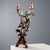 Carved, Gilded and Lacquered Wooden Candelabra For Sale - Image 10 of 10