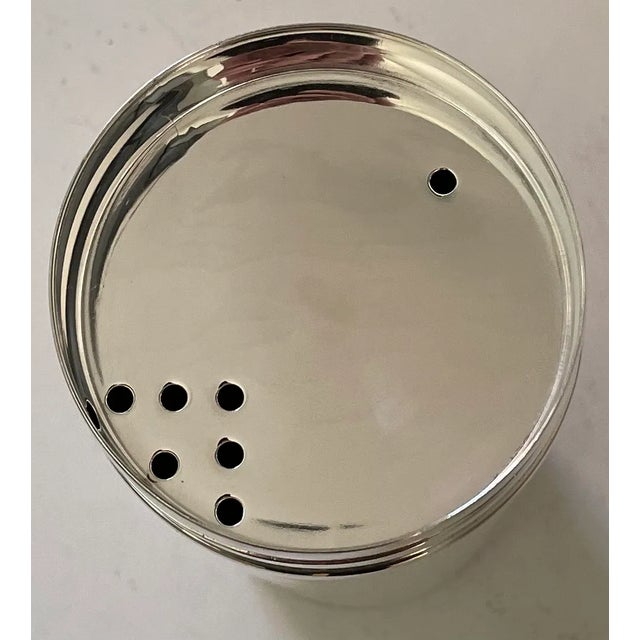 1970s Tommi Parzinger Silverplate and Walnut Cocktail Shaker For Sale - Image 12 of 13