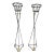 Pair of Empire Metal and Gilt 'Bow & Arrow' Plant Stands For Sale