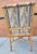 An exquisite pair of faux bamboo maple and tapestry upholstery arm chairs. Very good vintage condition. Measures 23" in...