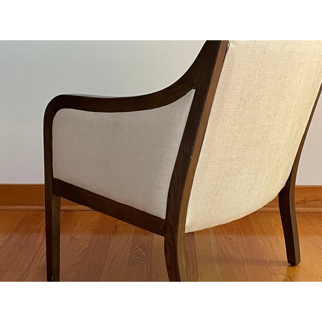Cream Restored Gunlocke Lounge Chair For Sale - Image 8 of 10