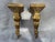 Vintage Gold Resin Candleholder Sconces a Pair For Sale - Image 16 of 17