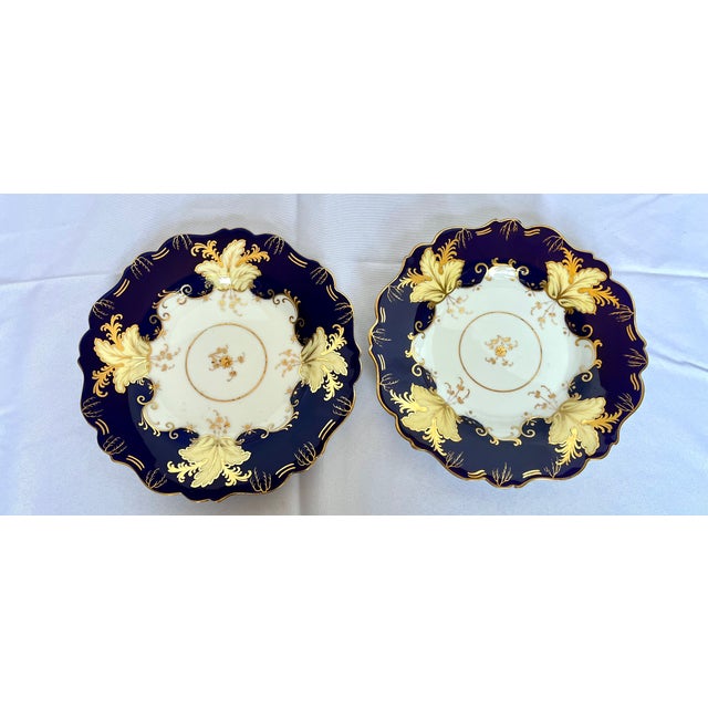 Mid 20th Century Echt Weimar Kobalt "Jutta" Porcelain Salad/Luncheon Plates - A Pair For Sale - Image 13 of 15