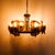 Vintage Mid Century Concave Lucite Disc Chandelier For Sale - Image 9 of 12