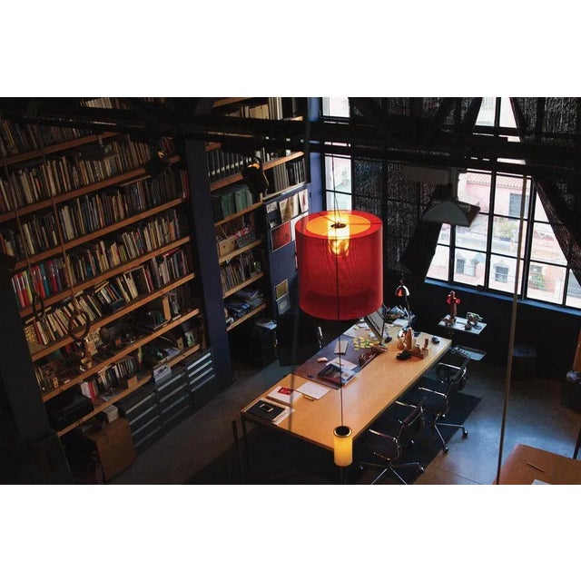 Red Moaré M Pandant Lamp by Antoni Arola For Sale - Image 4 of 5