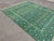 Mid-Century Modern Handmade Cotton Vegetable Dyed Green Shooting Star Rug - 12'x15' For Sale - Image 3 of 11
