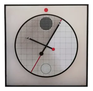 Large Postmodern Morphos Clock by Kurt B. Del Banco for Acerbis