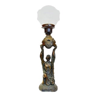 Art Deco Joan of Arc Table Lamp by La Belle For Sale