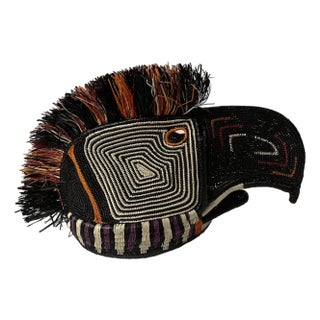 Natural Color Embera Bird Mask For Sale