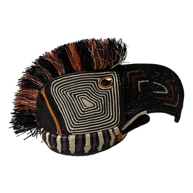 Natural Color Embera Bird Mask For Sale