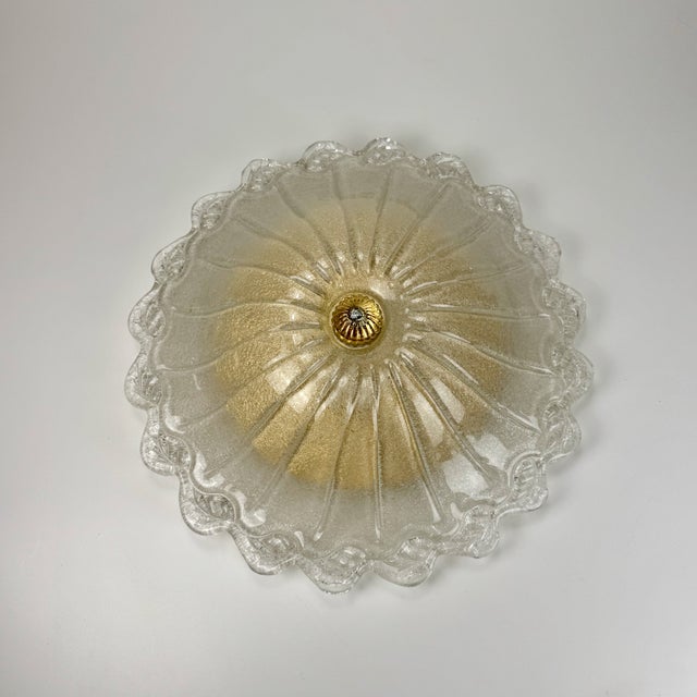 Large Vintage Murano Glass Flush Mount, 1990s For Sale - Image 10 of 10