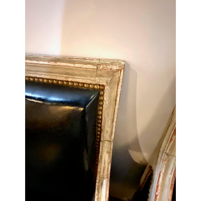 Pair Louis XVI/Directoire Bergeres, Late 18th Century or Early 19th Century For Sale - Image 10 of 16