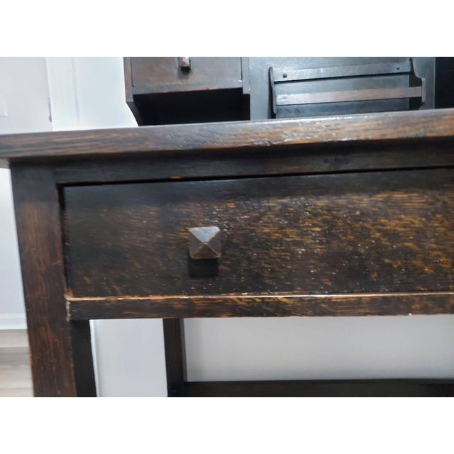 1910s Oscar Onken Co. Arts & Crafts-Style Writing Desk For Sale In Washington DC - Image 6 of 10