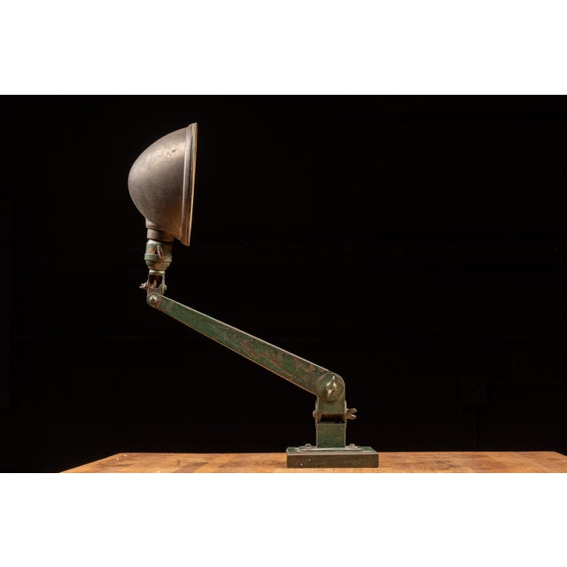 Early 20th Century American Fixture Co Articulating Industrial Task Lamp For Sale - Image 5 of 7