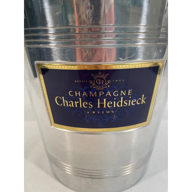 Vintage French "Charles Heidsieck" Champagne Bucket Wine Cooler, Circa 1960s For Sale - Image 6 of 14