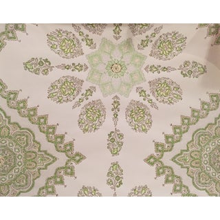 Quadrille Persepolis Green & Lavender Wallpaper For Sale