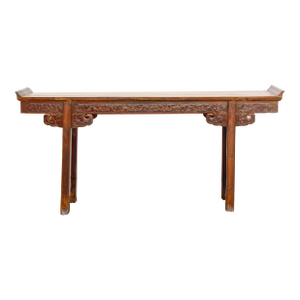 Antique Oriental 78" Long Altar Console Table