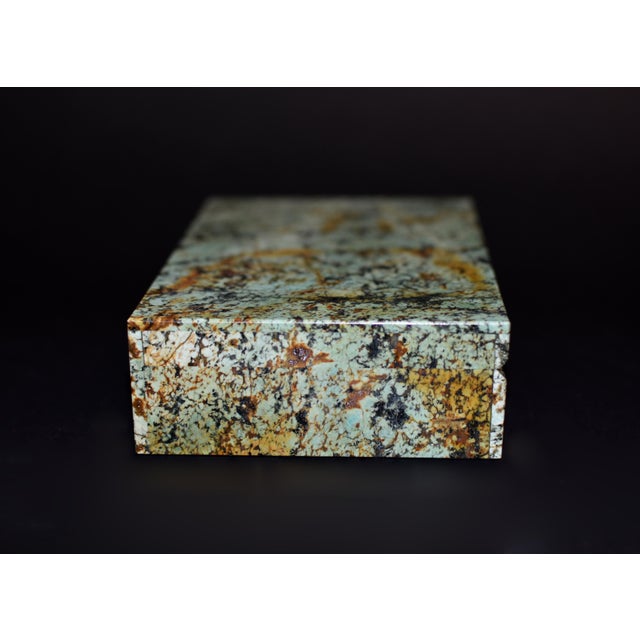 Turquoise Jewelry Box With Whole Slabs Chairish