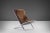 Ward Bennett Scissor Lounge Chair in Original Brown Upholstery on a Striking Chrome Frame, circa 1960s For Sale - Image 11 of 11