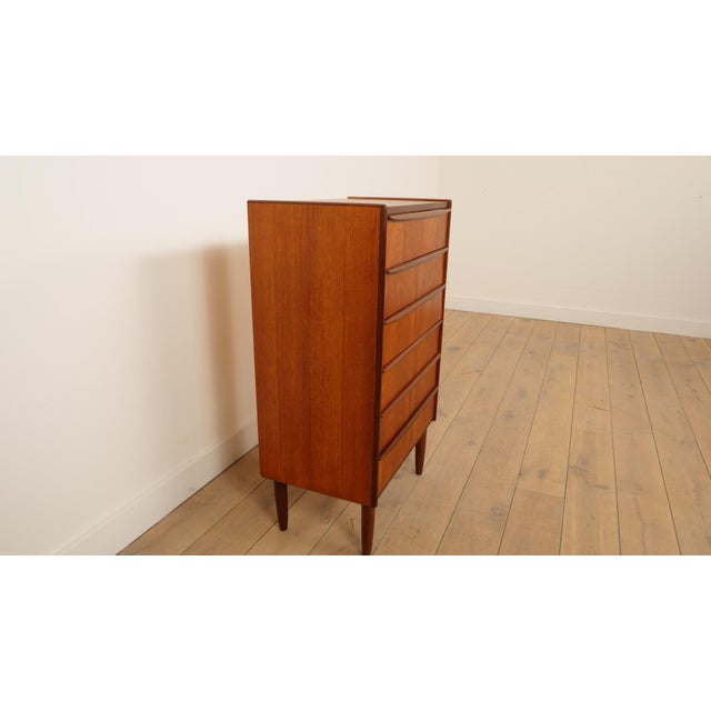 Vintage Danish Chest of Drawers in Teak For Sale - Image 4 of 10