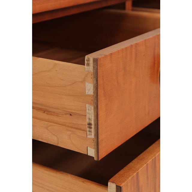 Stickley Arts & Crafts Cherry & Tiger Maple Chest For Sale In Philadelphia - Image 6 of 16