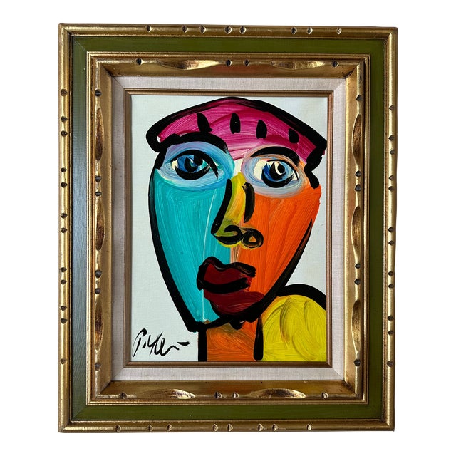 Original Peter Keil Painting, Framed For Sale
